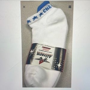 Cheer Socks - Microfiber Tab Columbia Blue - size Large 9-12